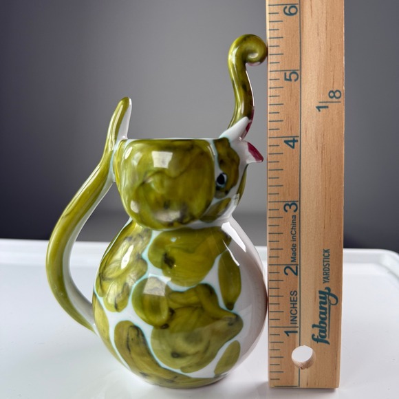 Vintage Hand-Painted Ceramic Elephant‎ Pitcher Creamer Italy #1560 - Picture 11 of 12